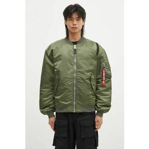 Alpha Industries geacă bomber MA-1 CS barbati, culoarea verde, de tranzitie, oversize, 136136 imagine