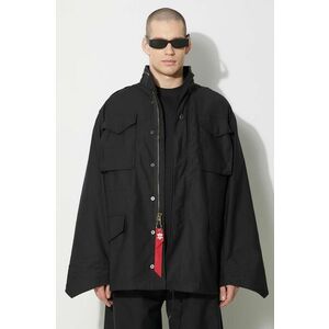 Alpha Industries geaca M-65 barbati, culoarea negru, de tranzitie, oversize, 100103 imagine