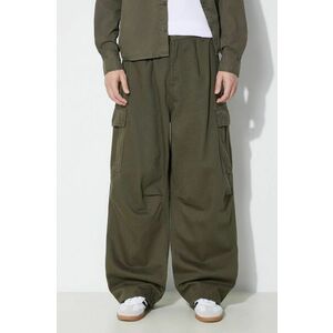 Alpha Industries pantaloni de bumbac Aircraft culoarea verde, cu fason cargo, 146200 imagine