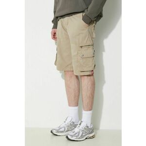 Alpha Industries pantaloni scurti din bumbac culoarea bej, 136250 imagine