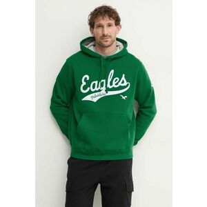 Nike bluză Philadelphia Eagles bărbați, culoarea verde, cu glugă, cu imprimeu, 2KDK-0BL7-Q86-V7Q imagine