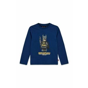 Lego longsleeve din bumbac pentru copii LWTANO 605 culoarea bleumarin, cu imprimeu, 12011325 imagine