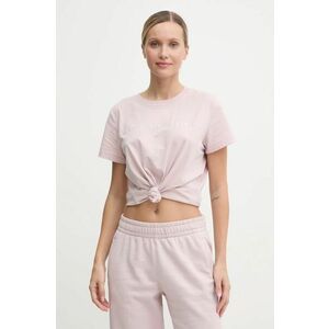 Dkny tricou din bumbac femei, culoarea roz, DP4T9518 imagine