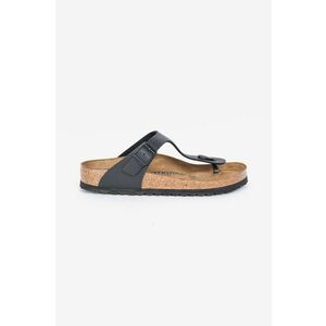 Birkenstock șlapi Gizeh femei, culoarea negru, cu toc plat, 43691 imagine