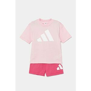 adidas set de bumbac pentru copii culoarea violet, JE1378 imagine