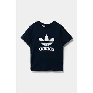 adidas Originals tricou de bumbac pentru copii culoarea bleumarin, cu imprimeu, IY7417 imagine