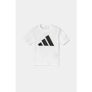 adidas tricou de bumbac pentru copii culoarea alb, cu imprimeu, JC9720 imagine