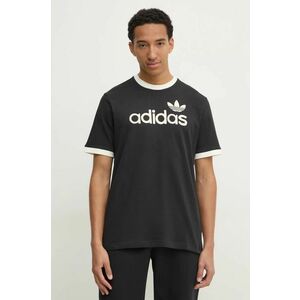 adidas Originals tricou din bumbac SIMPLE TEE bărbați, culoarea negru, cu imprimeu, JC8372 imagine