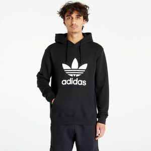 Hanorac adidas Adicolor Classics Trefoil Hoody Black/ White imagine