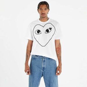 Tricou Comme des Garçons PLAY Heart Logo Short Sleeve Tee UNISEX White imagine