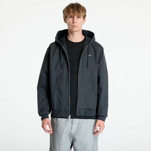 Jacheta Nike Life Men's Padded Hooded Jacket Off Noir/ White imagine