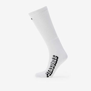 PLEASURES Knock Out Socks White imagine