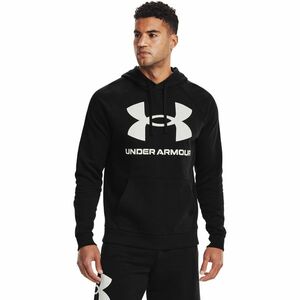 Hanorac Under Armour Rival Fleece Big Logo Hoodie Black/ Onyx White imagine