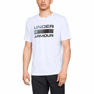 Tricou Under Armour Team ISSue Wordmark SS Tee White/ Black imagine