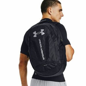 Rucsac Under Armour Hustle 5.0 Backpack Black/ Silver imagine