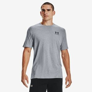 Tricou Under Armour Sportstyle Lc SS Steel Light Heather/ Black imagine