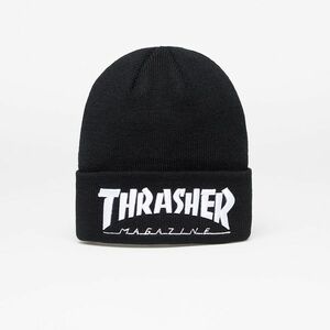 Thrasher Embroidered Logo Beanie Black / White imagine