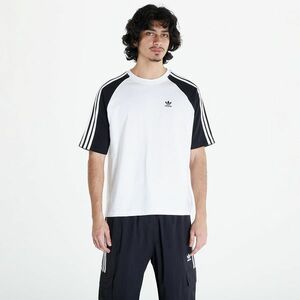 Tricou adidas Blocked Tee Os White/ Black imagine