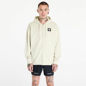 Hanorac Under Armour Project Rock Heavyweight Terry Full Zip Sweatshirt Silt/ Black imagine