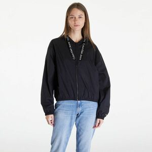 Geacă de vânt Calvin Klein Jeans Logo Drawstring Windbreaker Black imagine