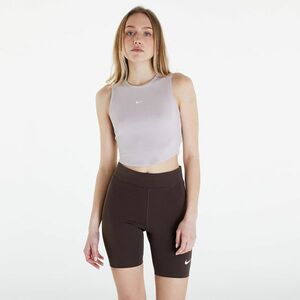 Tank top Nike Sportswear Essentials Women's Ribbed Cropped Tank Platinum Violet/ Sail imagine