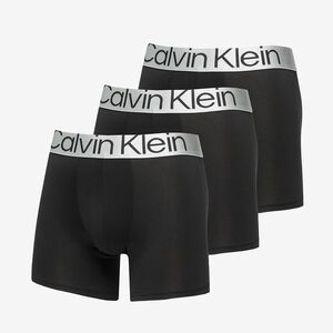 Calvin Klein Reconsidered Steel Microfiber Boxer Brief 3 Pack Black imagine