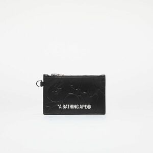 A BATHING APE Solid Camo Card Holder Small Wallet Black imagine