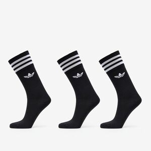 adidas Solid Crew Sock 3-Pack Black/ White imagine