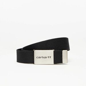 Curea Carhartt WIP Clip Belt Chrome Black imagine