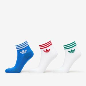 adidas Trefoil Ankle Sock 3-Pack Blue Bird/ White/ White imagine