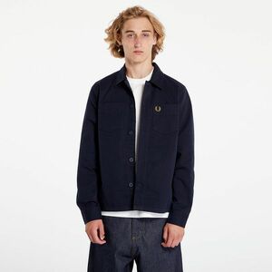 Jacheta FRED PERRY Twill Overshirt Navy imagine