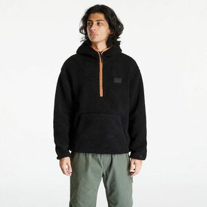 Hanorac Calvin Klein Jeans Sherpa Half-Zip Hoodie Black imagine