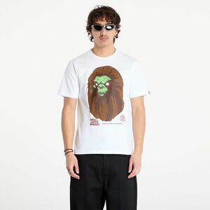 Tricou A BATHING APE Bape Horror Mad Face UNISEX Tee White imagine