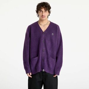 Pulover A BATHING APE One Point Hairly Yarn Cardigan M Purple imagine