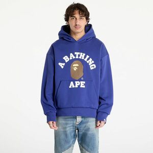 Hanorac A BATHING APE College Puffy Relaxed Fit Pullover Hoodie M Blue imagine