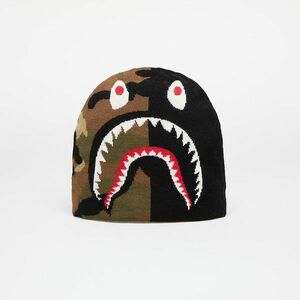 A BATHING APE 1st Shark Knit Hat Black imagine