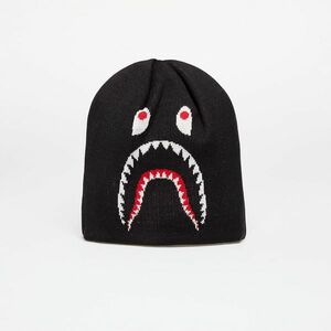 A BATHING APE 2nd Shark Knit Hat Black imagine