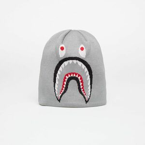 A BATHING APE 2nd Shark Knit Hat Gray imagine