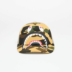 A BATHING APE 1st Camo Shark Mesh Cap Yellow imagine