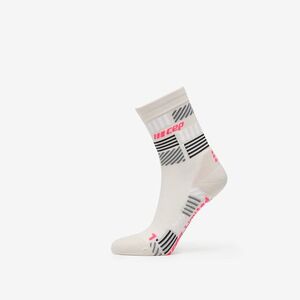 CEP The Run Limited Edition Compression Mid Cut Socks Cream/ Neon Pink imagine