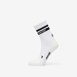 CEP 80's Mid Cut Compression Socks White/ Black imagine