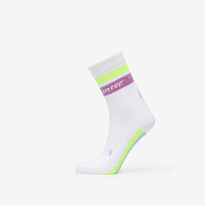 CEP Miami Vibes Mid Cut Compression Socks White/ Purple/ Neon Yellow imagine