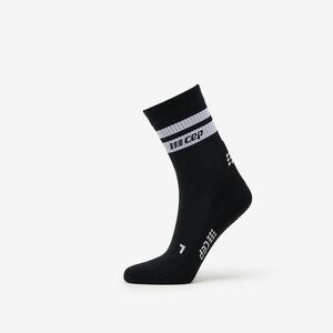 CEP 80's Mid Cut Compression Socks Black/ White imagine