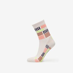 CEP The Run Limited Edition Compression Mid Cut Socks Cream/ Neon Yellow imagine