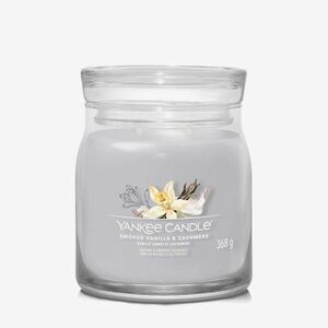 Yankee Candle Signature Medium Jar 2 Wicks - Smoked Vanilla & Cashmere imagine