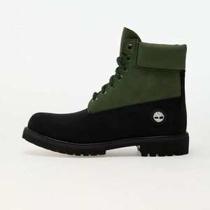 Sneakers Timberland 6 Inch Lace Up Waterproof Boot Black Nubuck/ Dark Green imagine