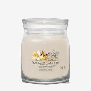 Yankee Candle Signature Medium Jar 2 Wicks - Vanilla Creme Brulée imagine