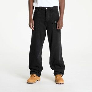 Blugi PLEASURES Grind Baggy Jeans Black imagine