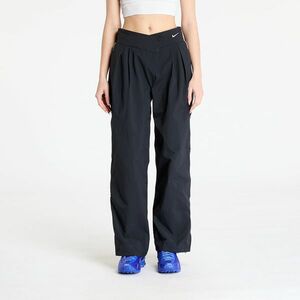 Pantaloni Nike Sportswear Collection Women's Asymmetric Waist Trousers Black/ Lt Iron Ore/ White imagine