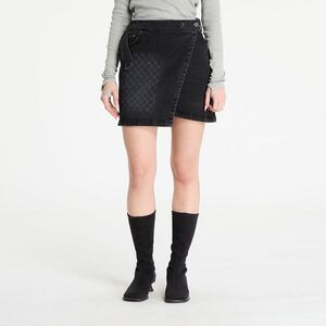 Daily Paper Mongram Wrap Denim Skirt Black imagine